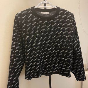 Zara printed sweater